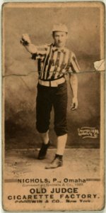 Nichols, Omaha Team, baseball card portrait LCCN2008675202