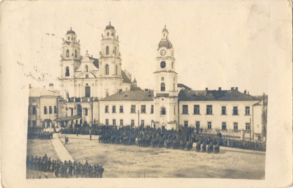 Miensk, Vysoki Rynak, Jezuicki-Katedra. Менск, Высокі Рынак, Езуіцкі-Катэдра (1918) (4)