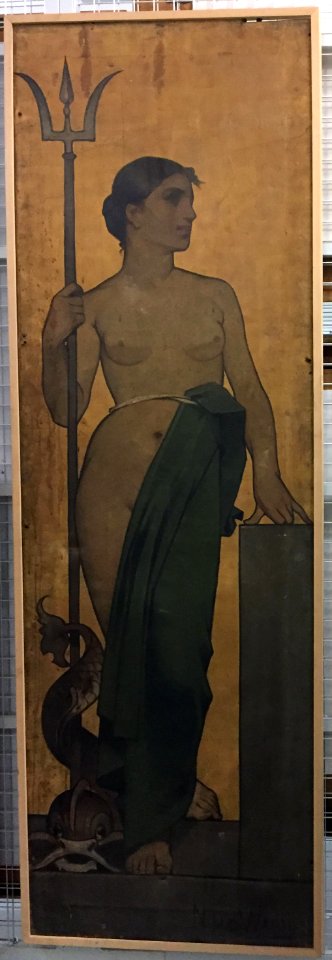 Nicolaas van der Waay - Vrouw met drietand (De zee) - SA 619.4 - Amsterdam Museum