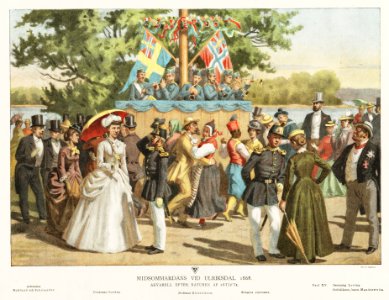 Midsommar vid Ulriksdal 1868