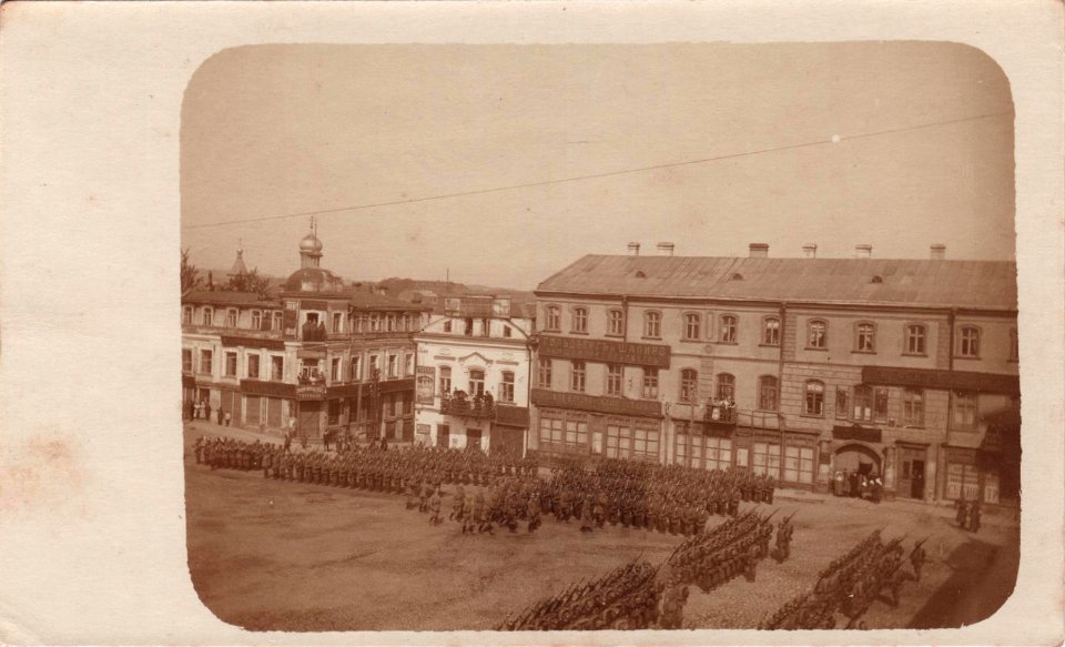 Miensk, Vysoki Rynak-Školnaja. Менск, Высокі Рынак-Школьная (06.1918) (2)