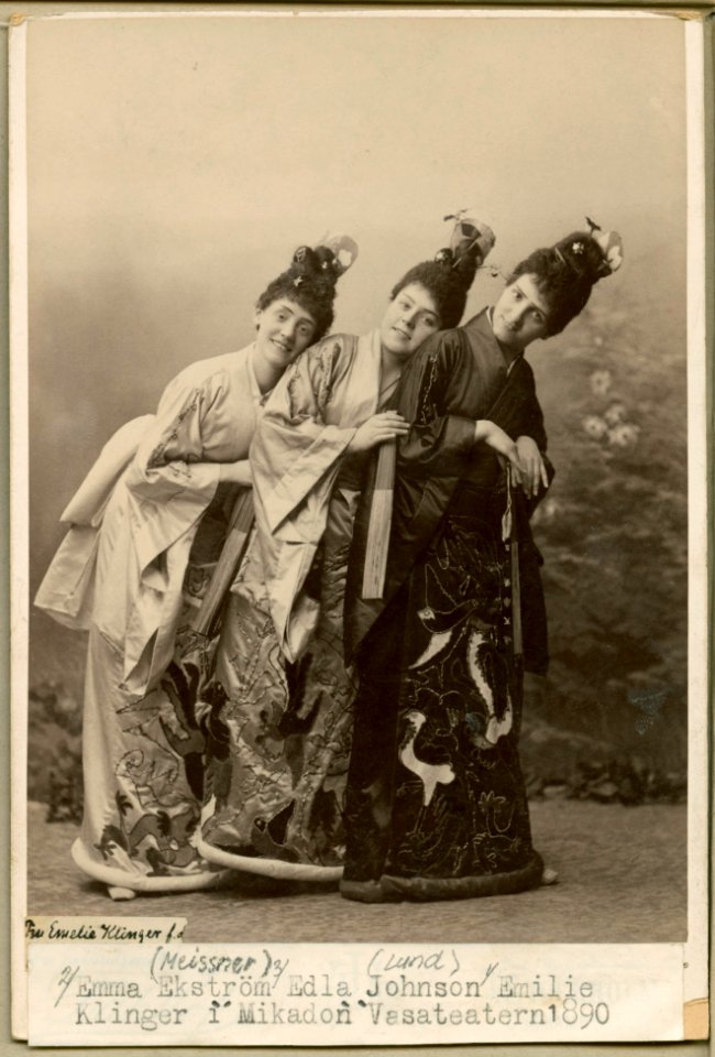 Mikadon, Vasateatern 1890. Rollporträtt - SMV - H9 146