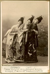Mikadon, Vasateatern 1890. Rollporträtt - SMV - H9 146