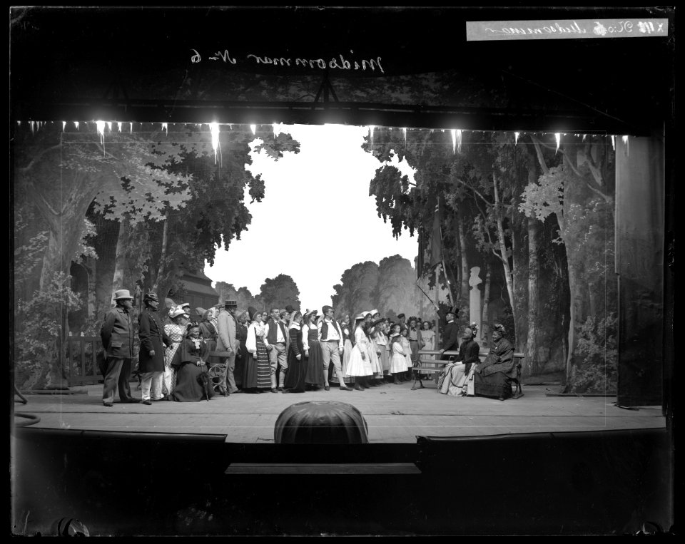 Midsommar, Svenska teatern 1901. Föreställningsbild - SMV - SvT102