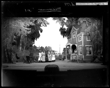 Midsommar, Svenska teatern 1901. Föreställningsbild - SMV - SvT106