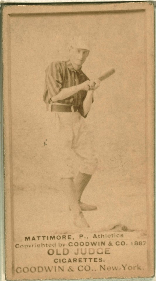 Mike Mattimore, Philadelphia Athletics, baseball card portrait LCCN2008675112