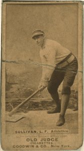 Mike Sullivan, Philadelphia Athletics, baseball card portrait LCCN2008675121