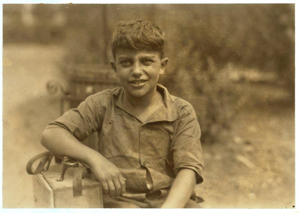 Mike, ten year old shiner, Newark, N.J. August 1, 1924. LOC nclc.04055