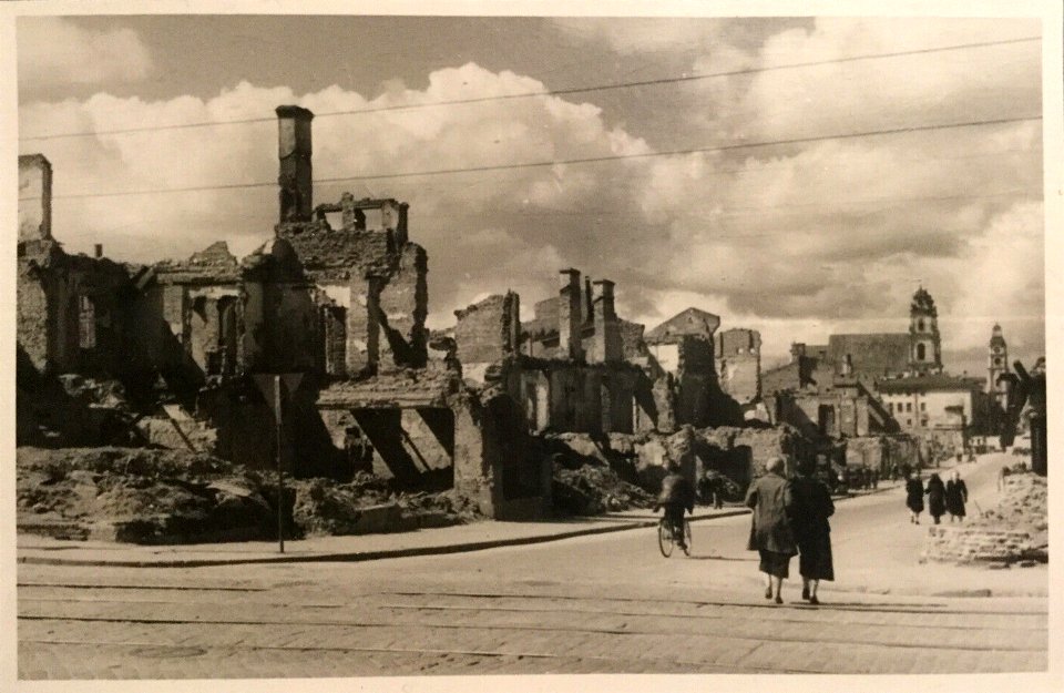 Miensk, Franciškanskaja-Zacharaŭskaja. Менск, Францішканская-Захараўская (1943)