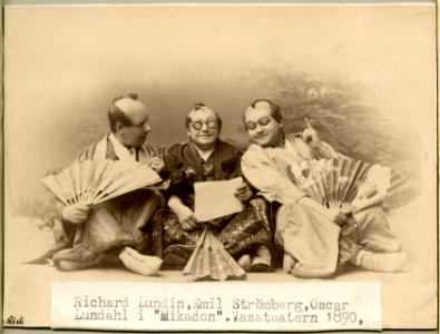 Mikadon, Vasateatern 1890. Rollporträtt - SMV - H10 007