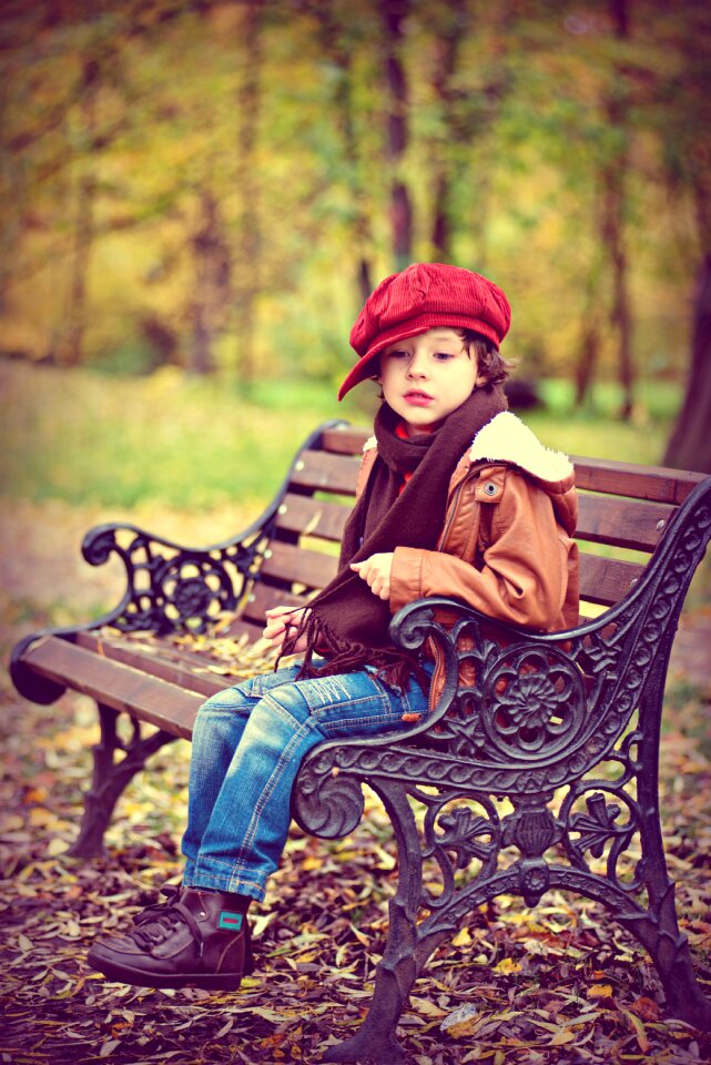 Bench small child child
