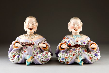 Nickdockor föreställande kineser, gjorda i porslin på 1800-talets slut - Hallwylska museet - 93879 photo