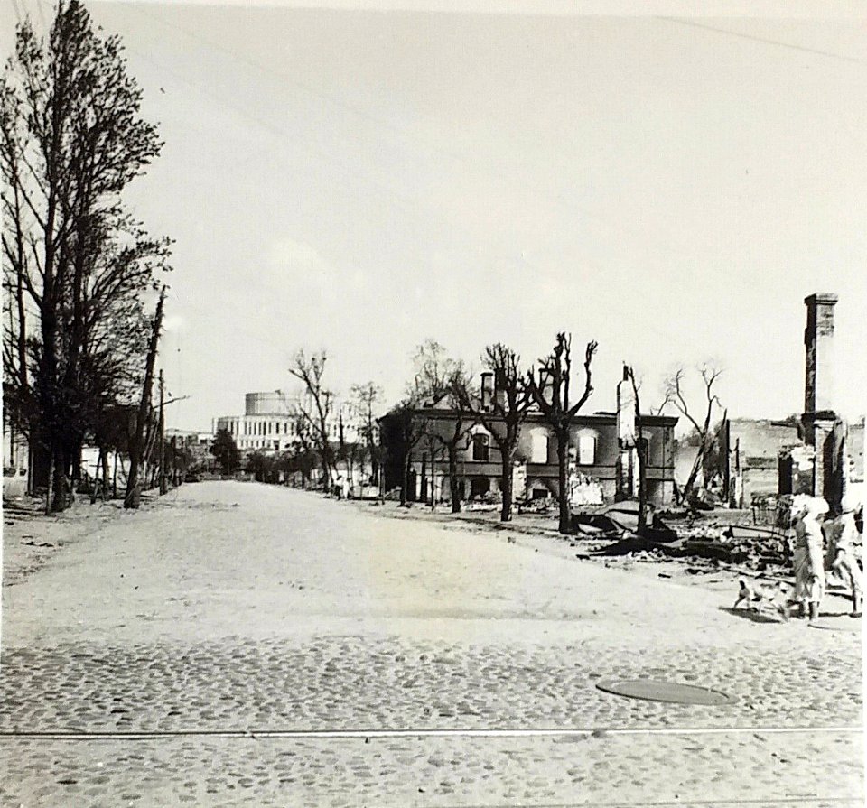 Miensk, Sadovaja-Zacharaŭskaja. Менск, Садовая-Захараўская (1941)