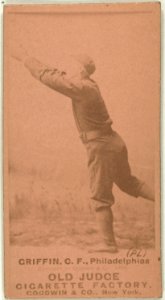 Mike Griffin, Philadelphia Quakers, baseball card portrait LCCN2008675062