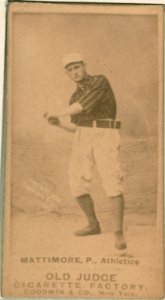 Mike Mattimore, Philadelphia Athletics, baseball card portrait LCCN2008675111