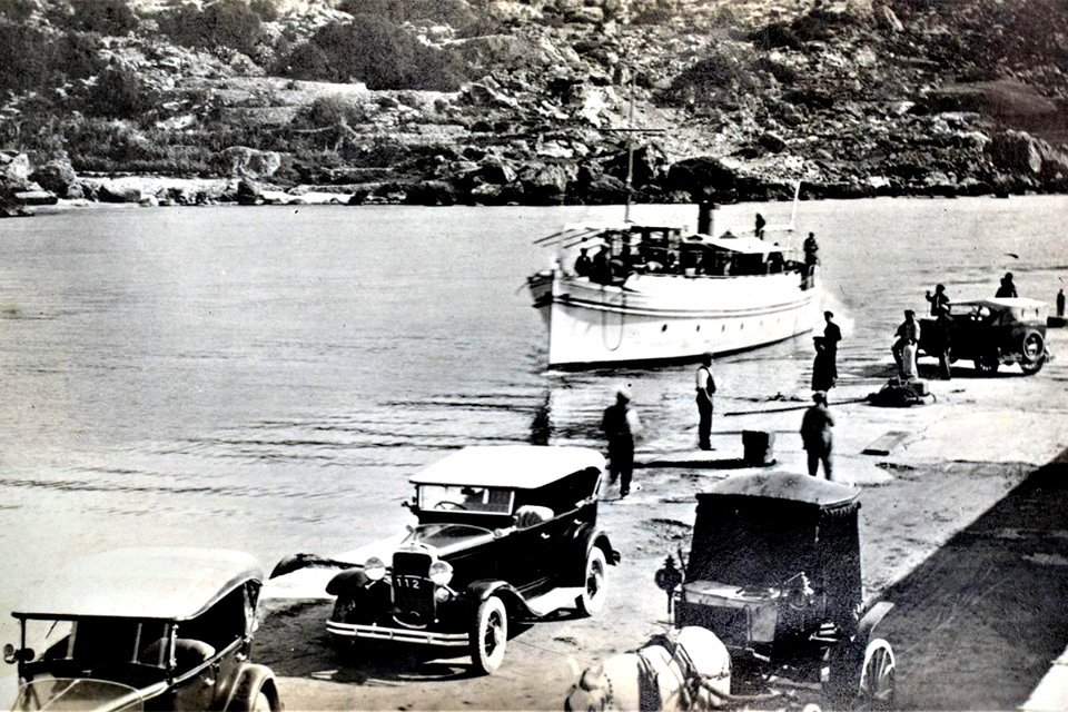 Mikiel Farrugia, Ferry boat at Mgarr Harbour 1920s