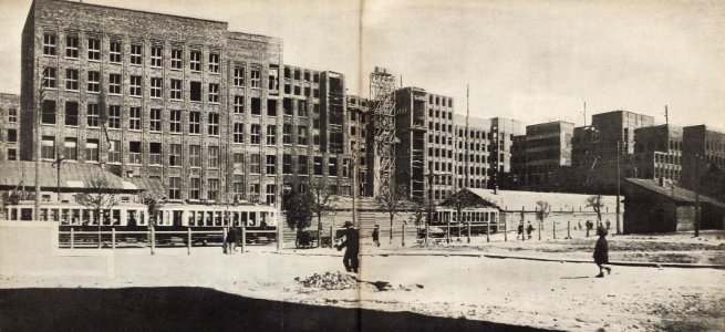 Miensk, Zacharaŭskaja, Dom uradu. Менск, Захараўская, Дом ураду (01-03.1933)