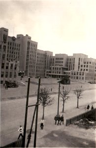Miensk, Zacharaŭskaja, Dom uradu. Менск, Захараўская, Дом ураду (1941-43)