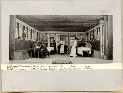 Midsommar, Svenska teatern 1901. Föreställningsbild - SMV - H12 053