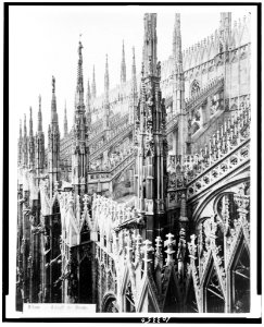 Milano - dettagli del Duomo LCCN91783728