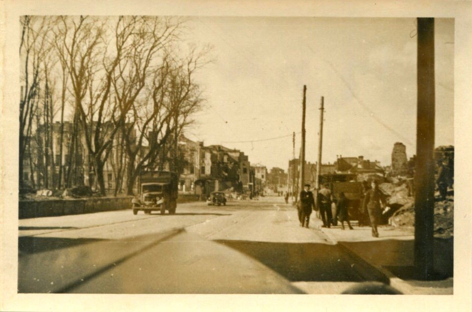 Miensk, Zacharaŭskaja-Novaje Miesta. Менск, Захараўская-Новае Места (04.1943)