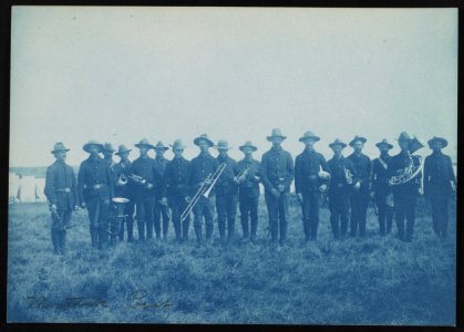 Military band at Rough Riders camp, Montauk Point, New York LCCN2013651508