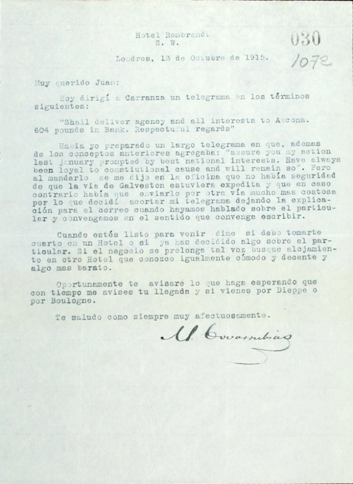Miguel Covarrubias y los acuerdos constitucionalistas
