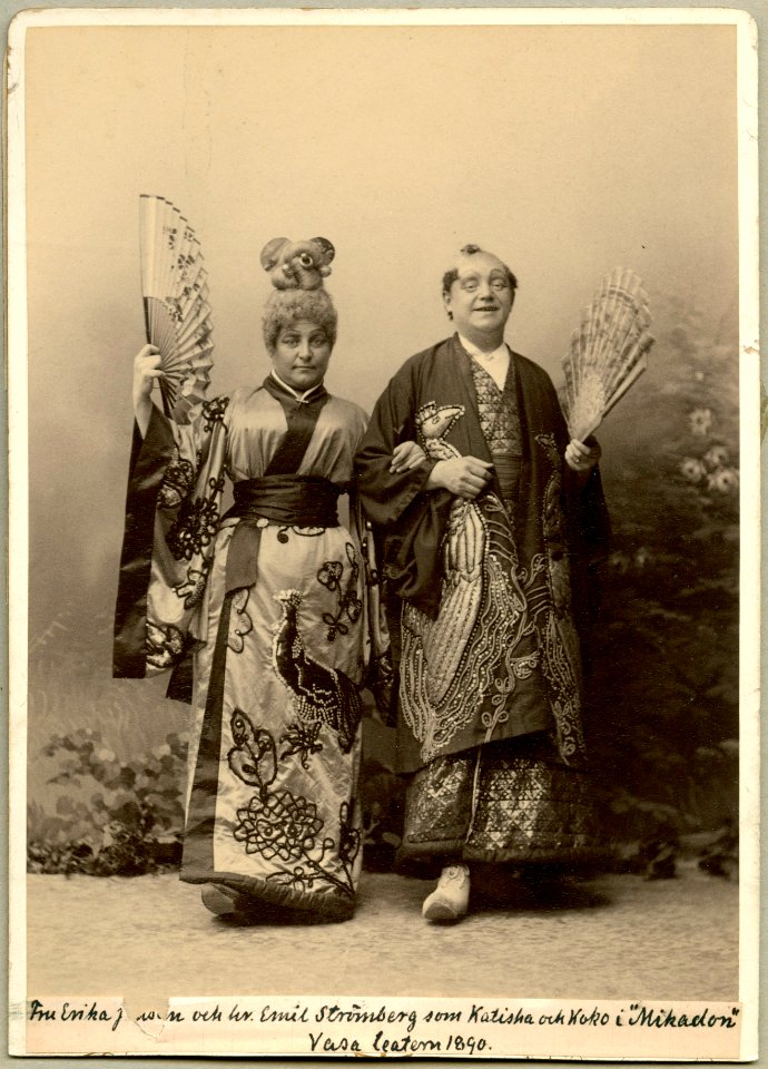 Mikadon, Vasateatern 1890. Rollporträtt - SMV - H8 054