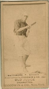 Mike Mattimore, Philadelphia Athletics, baseball card portrait LCCN2008675112