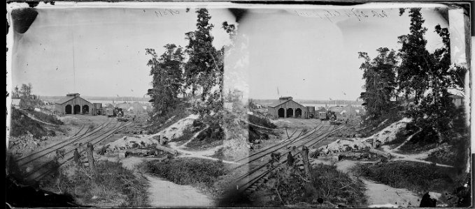 Military railroad depot, City Point, Va - NARA - 529646