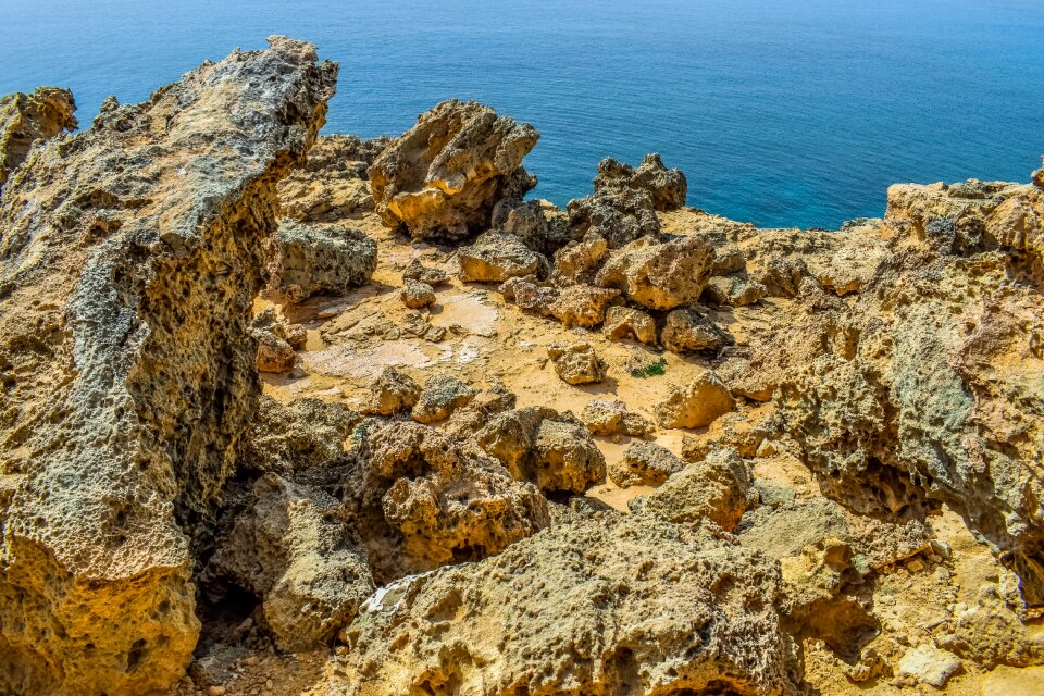 Landscape rocky coast formation
