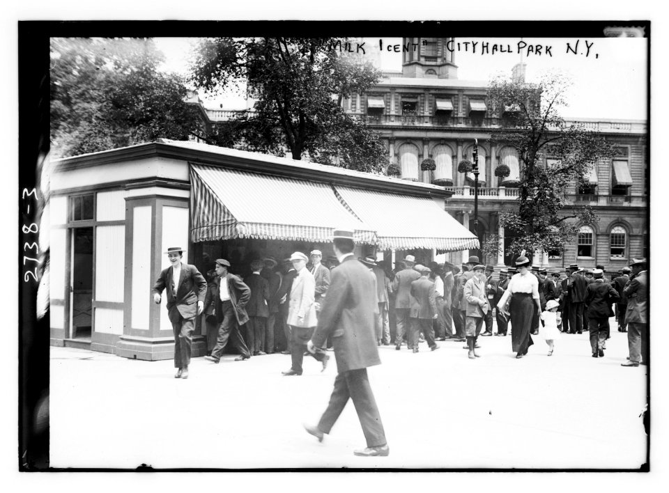 Milk 1 cent - City Hall Park, N.Y. LCCN2014693356