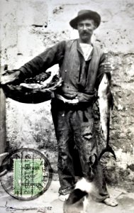 Mikiel Farrugia, Fishmonger in Gozo 1910s photo