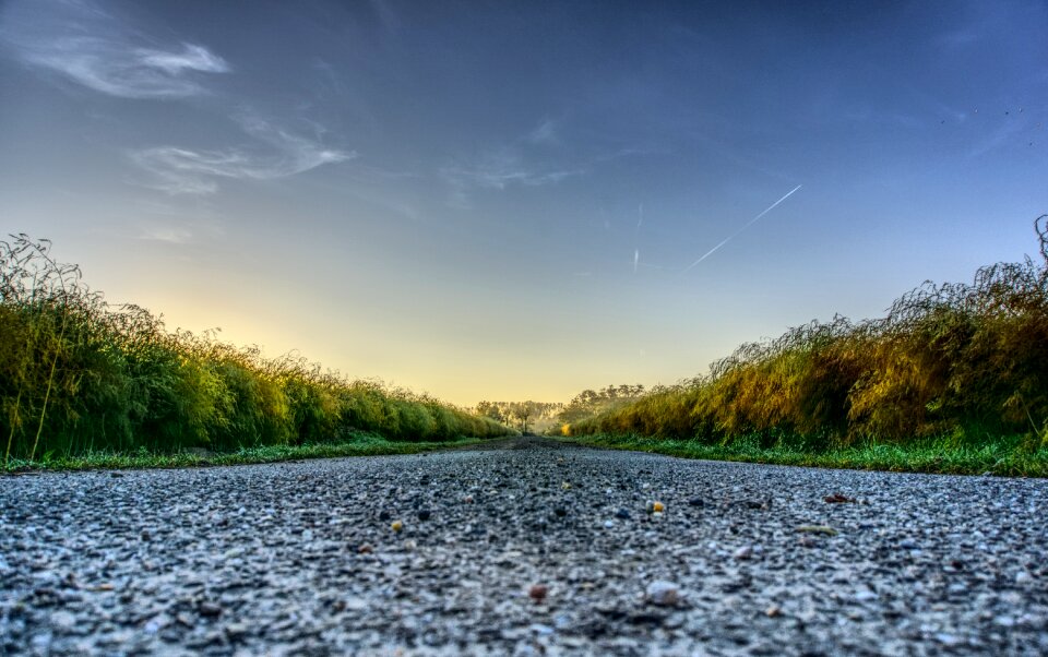 Blue landscape nature