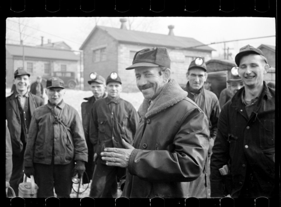 Miners at the American Radiator Mine, Mount Pleasant, Westmoreland County, Pennsylvania Digital ID- (digital file from original neg.) fsa 8a00958 http- hdl.loc.gov loc.pnp fsa.8a00958