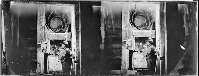 Miners at Work Underground, Virginia City Nevada - NARA - 519596 photo