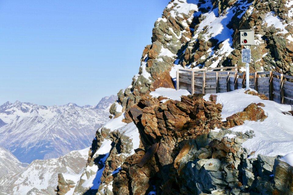Nature cold mountain summit