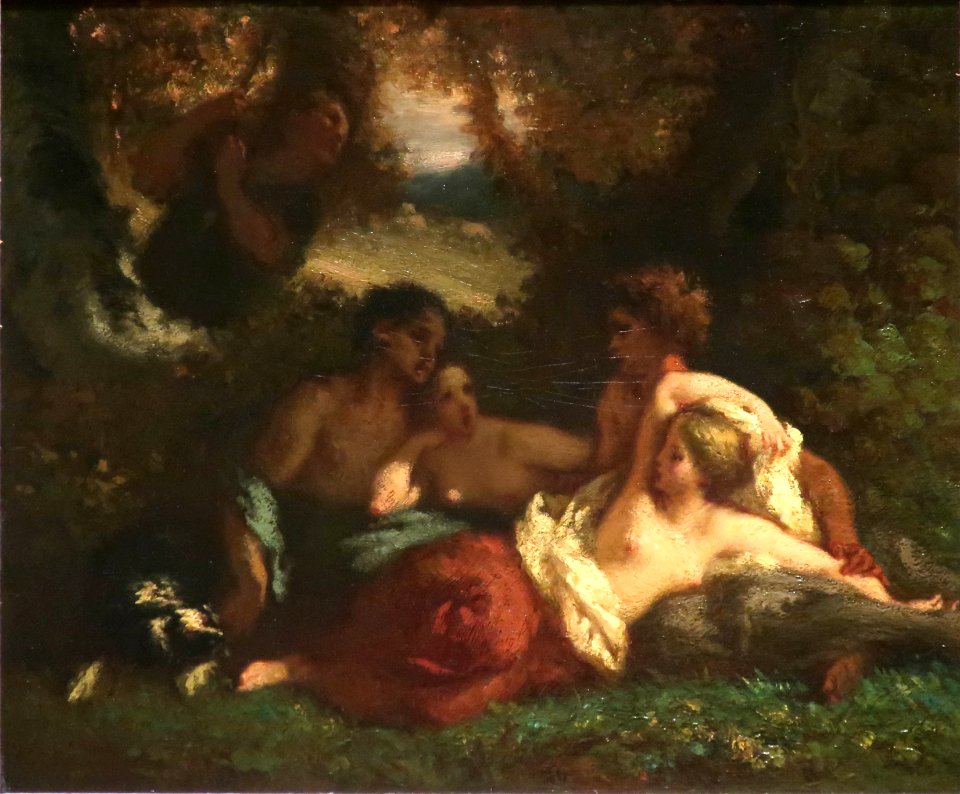 Nymphs Resting in the Forest by Jean-François Millet (1814-1875)