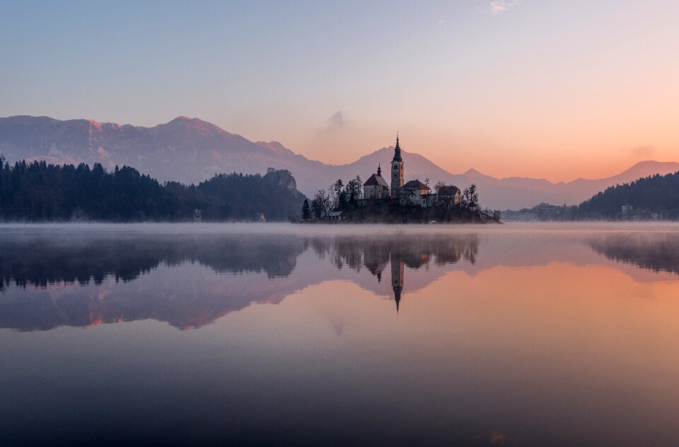 Slovenia castle island