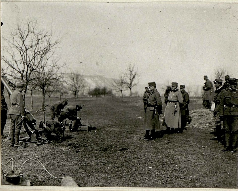 Minenwerfer in Tätigkeit in Selva bei Levico (BildID 15624718)