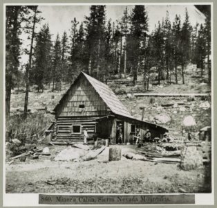 Miner's cabin, Sierra Nevada Mountains LCCN2002719073