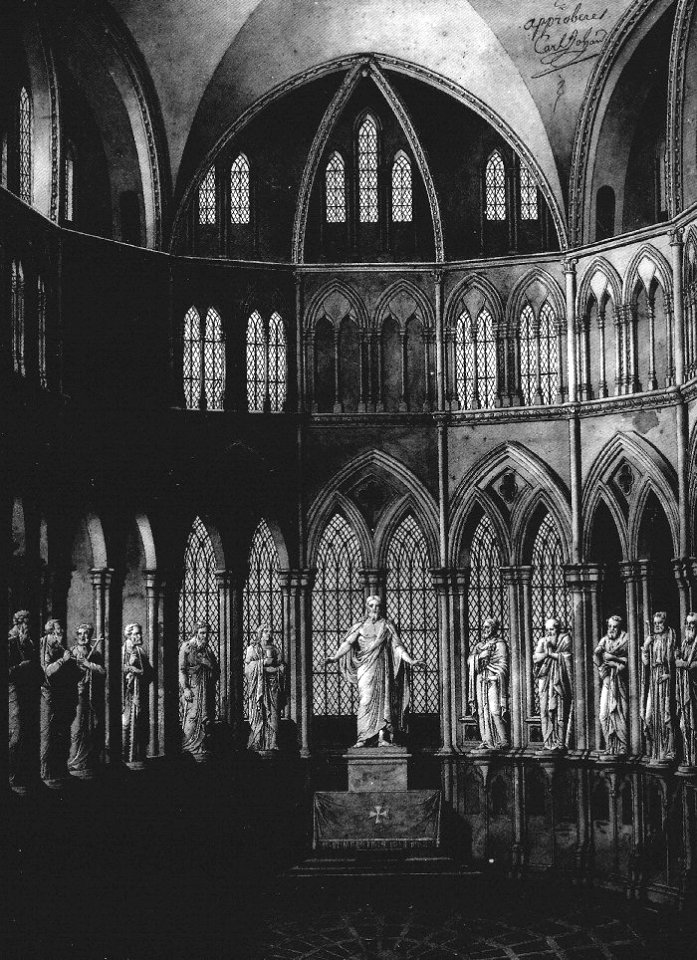 Nidarosdomen octogon 1840s