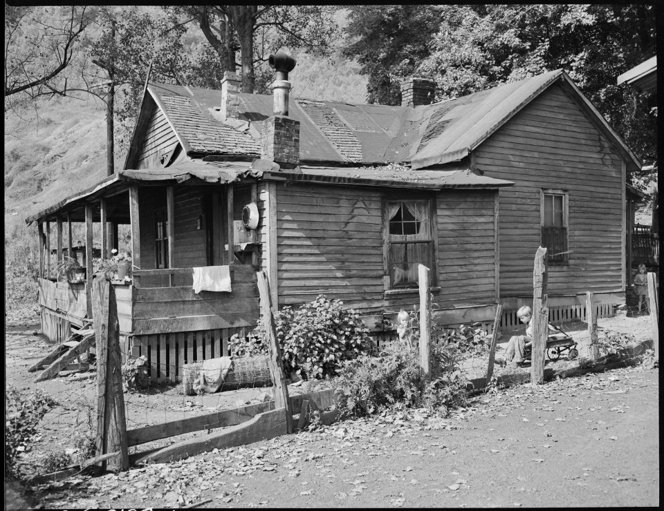 Miner's house. This was formerly owned by a coal mining company but when the mines were abandoned the property passed... - NARA - 541170 photo