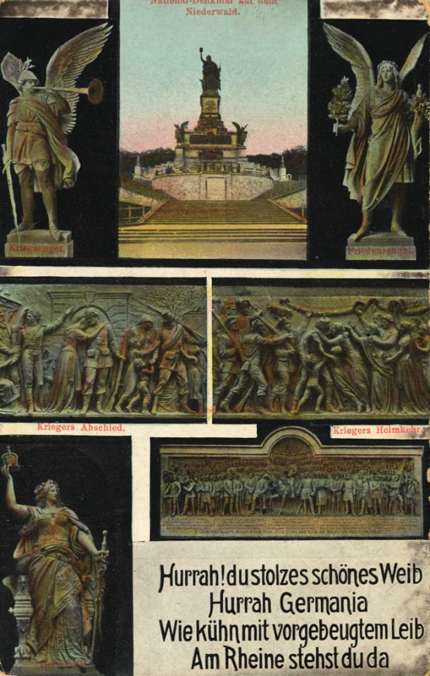 Niederwald, Hessen - Nationaldenkmal (4) (Zeno Ansichtskarten)