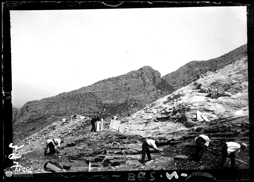 Miners a la pedrera de Meià (AFCEC VIDAL A 0394)