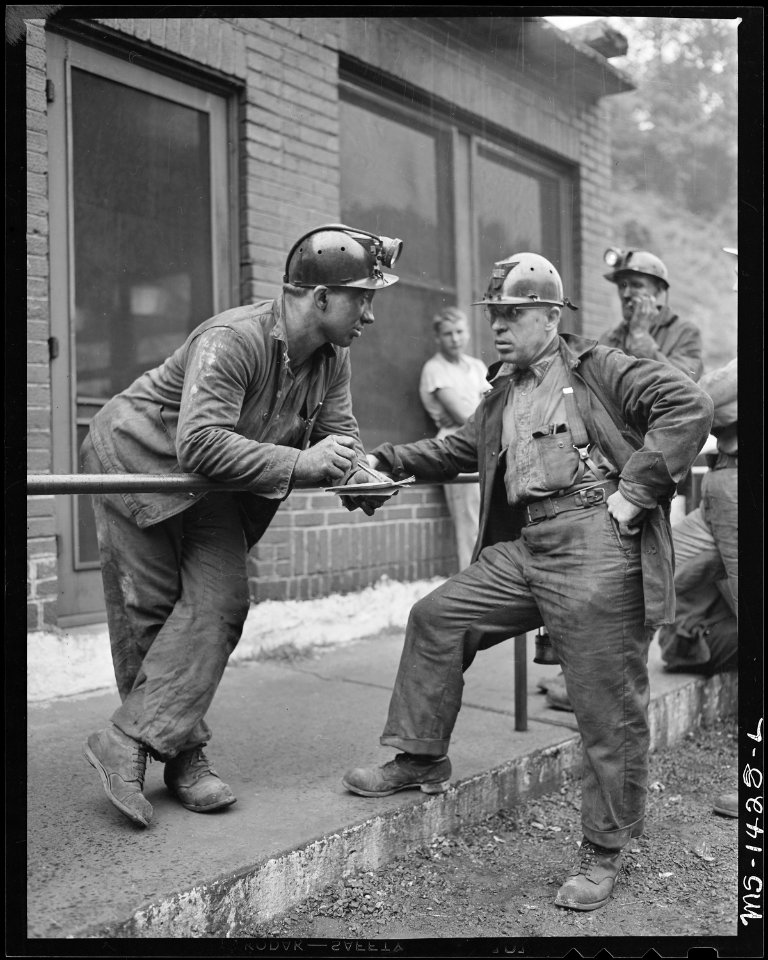 Miners at the wash house ready for work. U.S. Coal and Coke Company, Gary Mines, Gary, McDowell County, West Virginia. - NARA - 540798