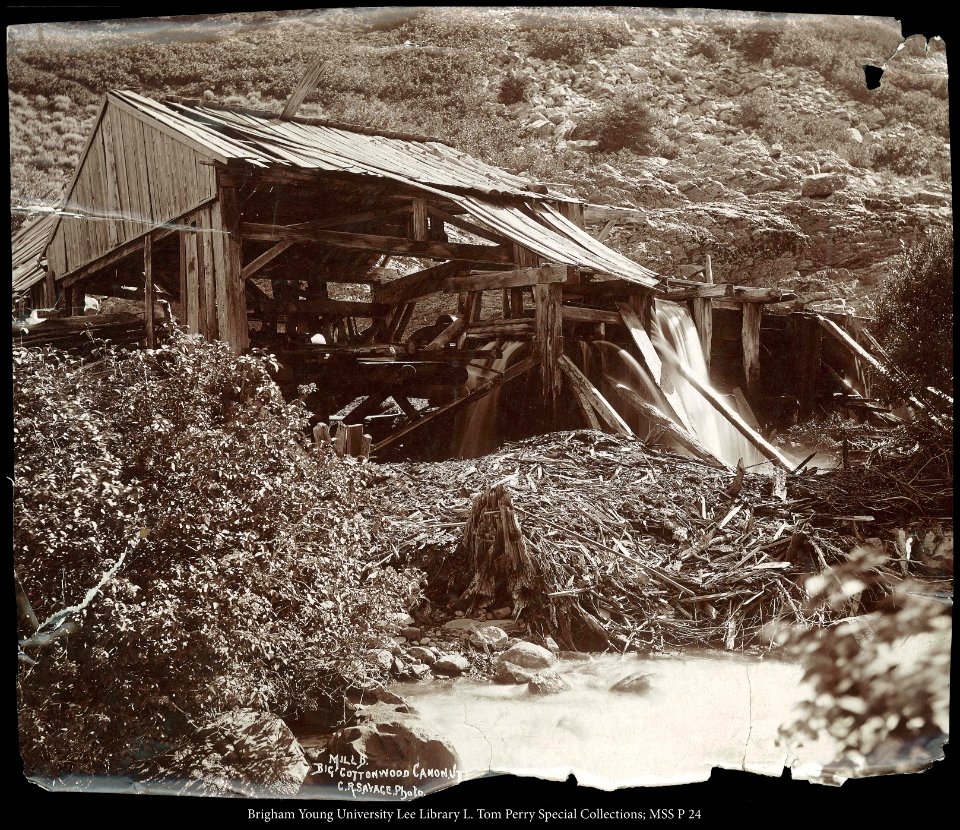 Mill B. Big Cottonwood Canon, UT. C.R. Savage, Photo.