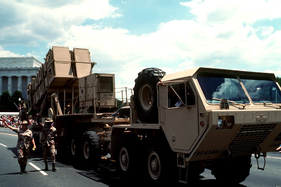 MIM-104 Patriot during the National Victory Celebration parade honoring the coalition forces of Desert Storm