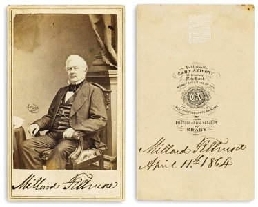 Millard Fillmore CDV by Brady, 1864
