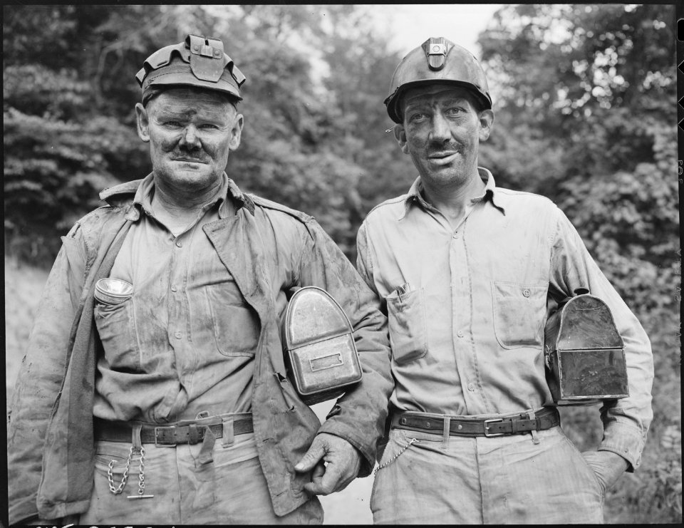 Miners. Dixie Darby Fuel Company, Marne Mine, Lejunior, Harlan County, Kentucky. - NARA - 541300